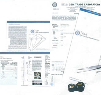 鑽石分級鑑定書