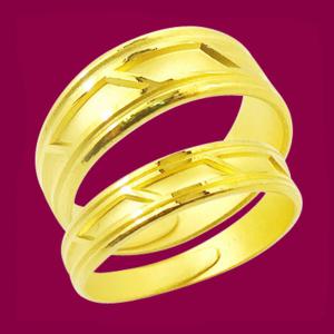 愛的迴廊-黃金結婚對戒
