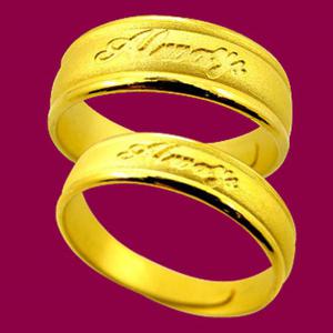 永恆不變-黃金結婚對戒