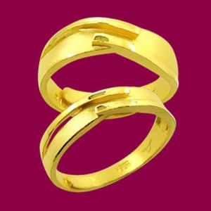 忠誠-黃金結婚對戒
