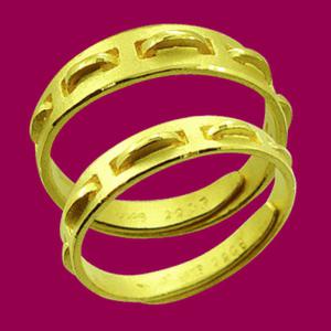築夢踏實-黃金結婚對戒