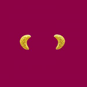 月光-黃金耳環