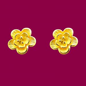 花海-黃金耳環