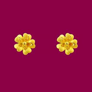花馨-黃金耳環