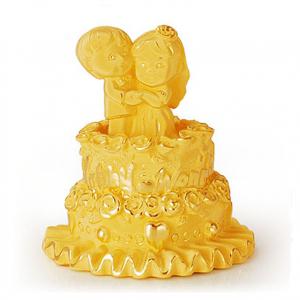 結婚蛋糕-黃金擺件禮品