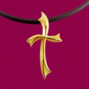 時代-黃金十字架金飾墜鍊